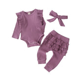 Girls Ruffle Tracksuit Set